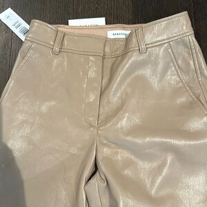 Brand new Aritizia vegan leather cropped pants